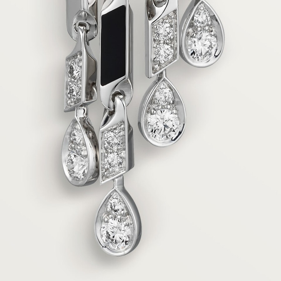 panthère de cartier ohrringe kleines modell mit pavé-fassung