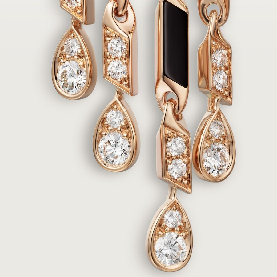 panthère de cartier ohrringe kleines modell mit pavé-fassung