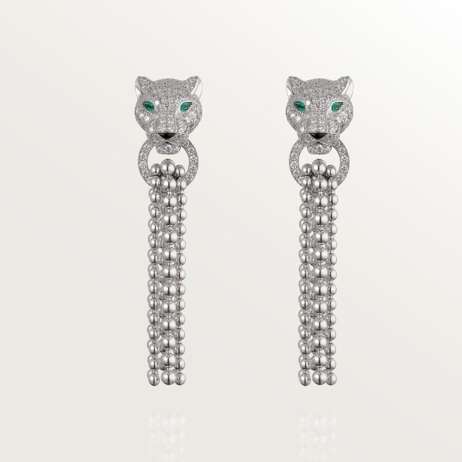 panthère de cartier ohrringe halb gepflastert