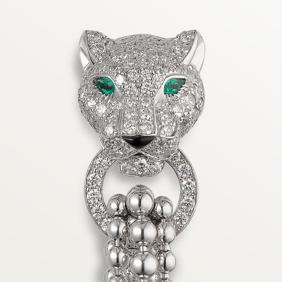 panthère de cartier ohrringe halb gepflastert