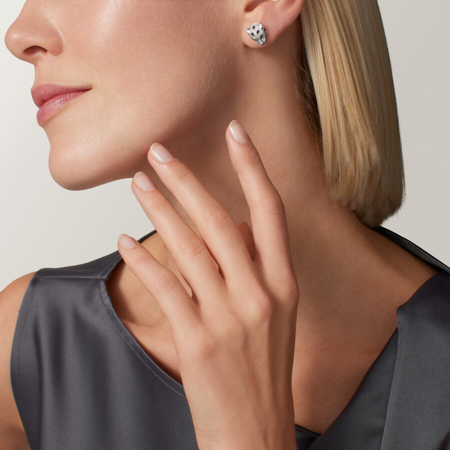 panthère de cartier ohrstecker gepflastert