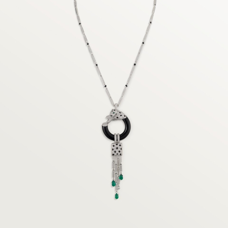 panthère de cartier halskette smaragd gepflastert