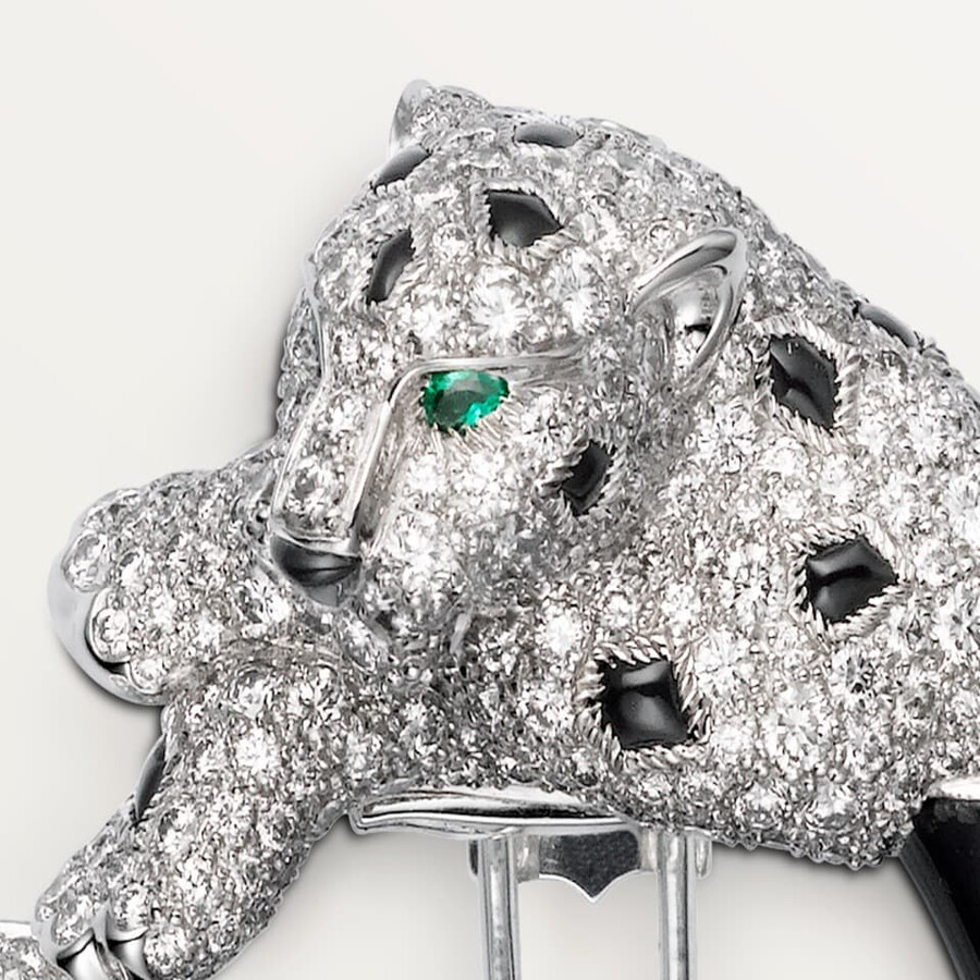 panthère de cartier halskette smaragd gepflastert