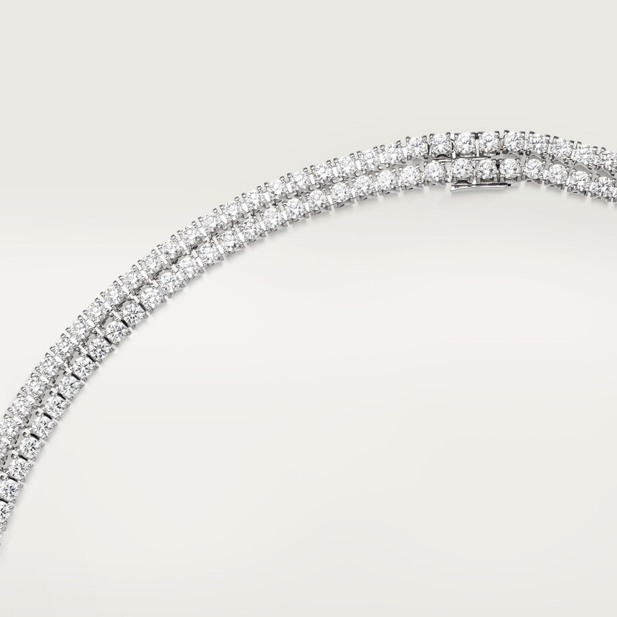panthère de cartier-halskette saphir mehrfach getragen gepflastert