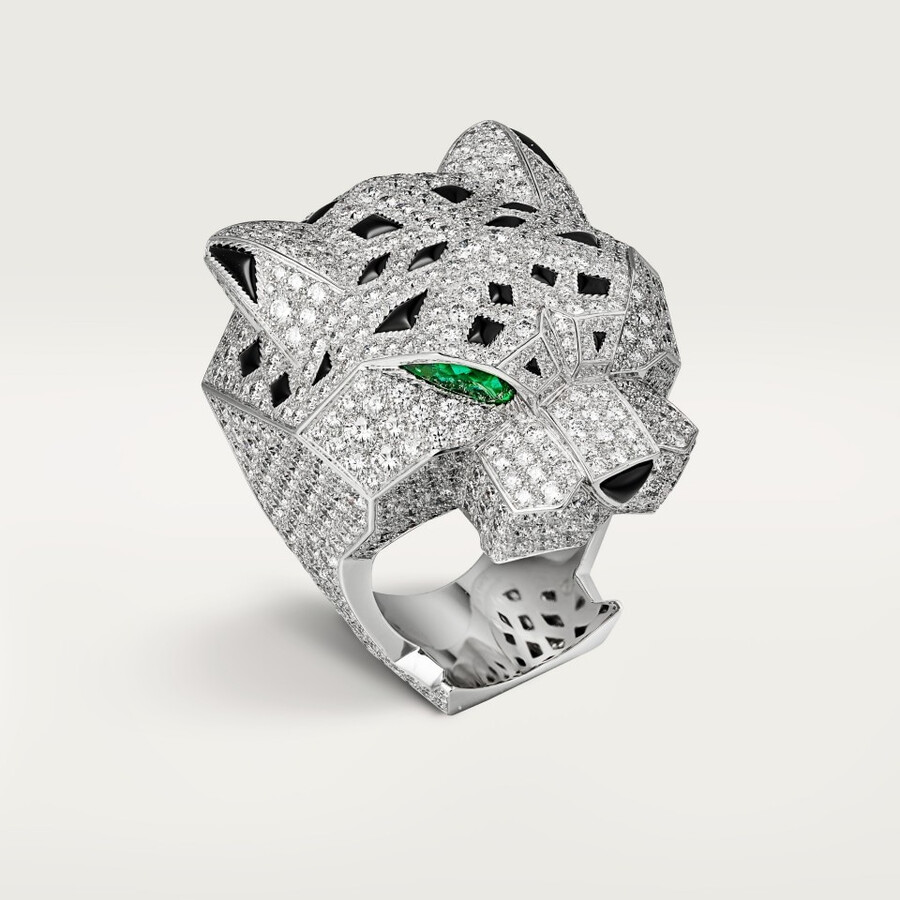 cartier panthère ring mit pavé-fassung