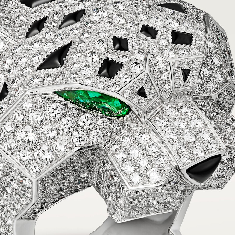 cartier panthère ring mit pavé-fassung