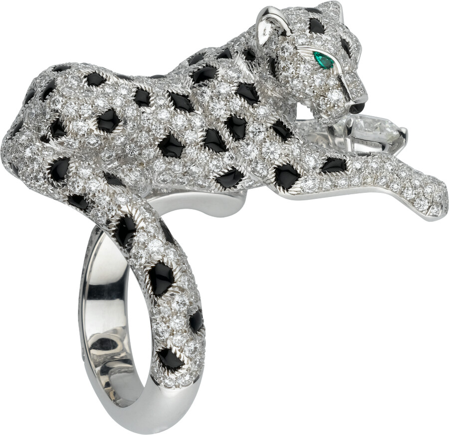 panthère de cartier-ring diamant im brillantschliff pavé