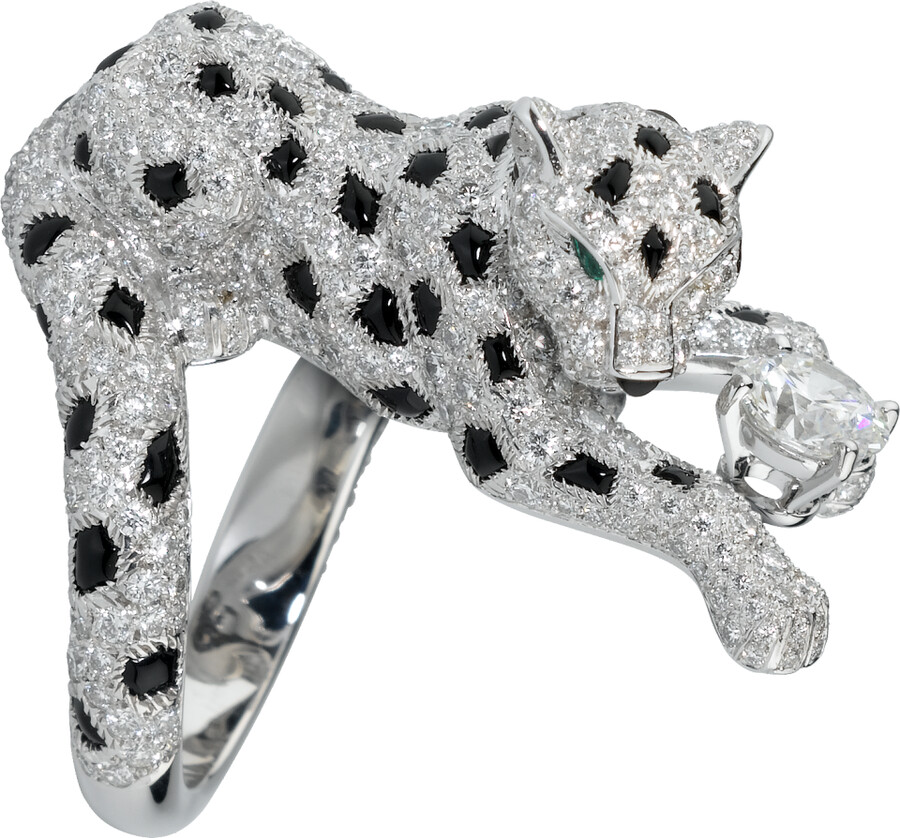 panthère de cartier-ring diamant im brillantschliff pavé