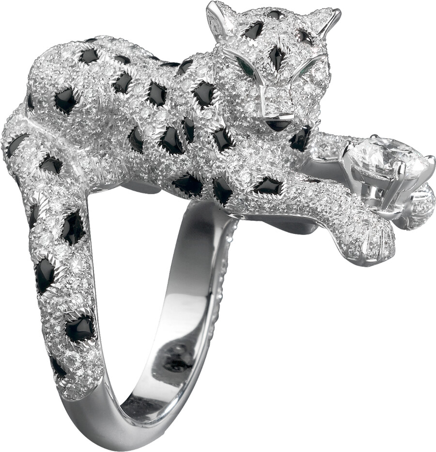 panthère de cartier-ring diamant im brillantschliff pavé