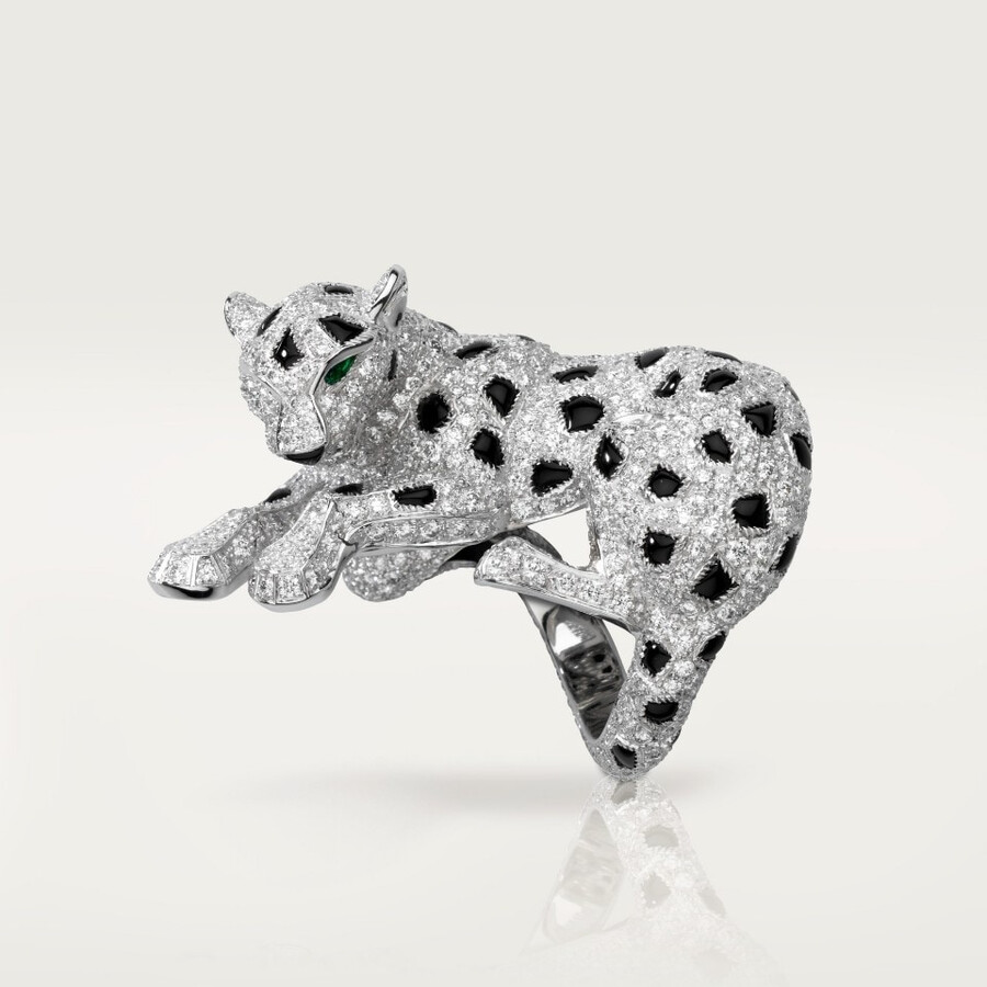 cartier panthère ring mit pavé-fassung