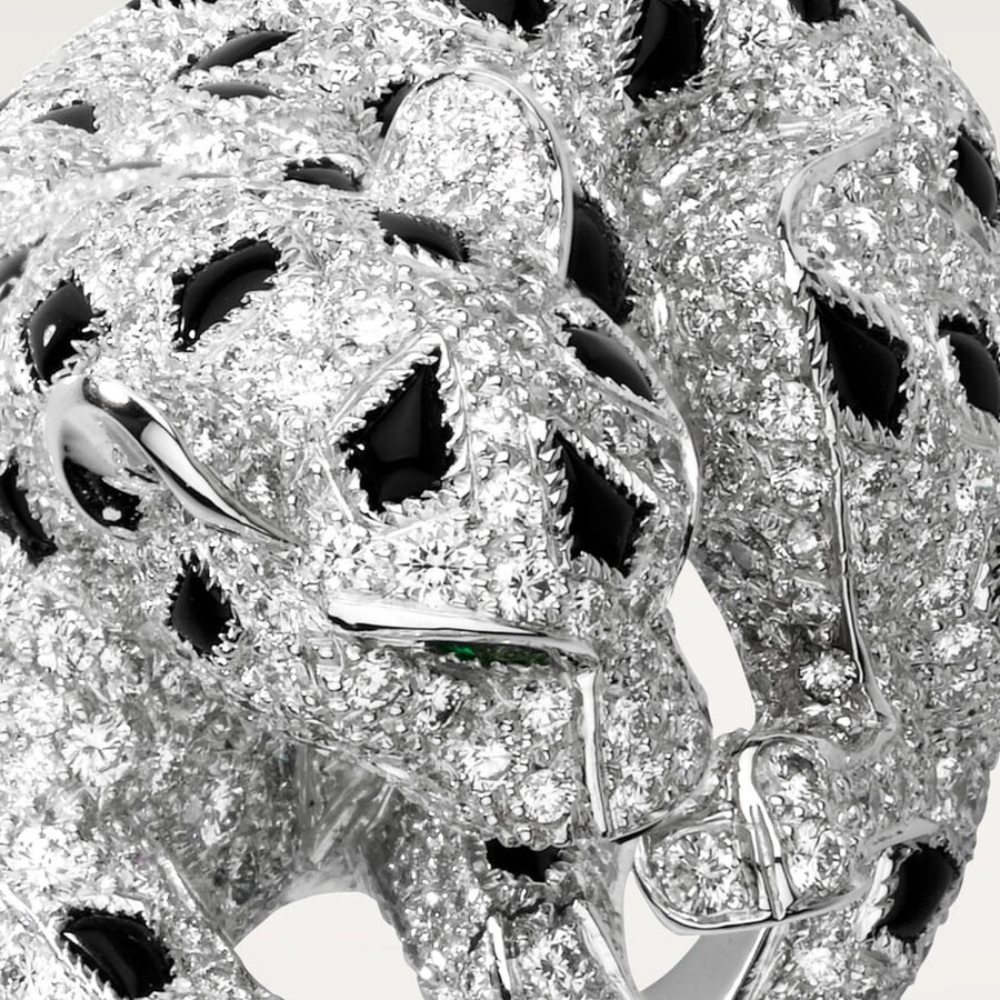 cartier panthère ring mit pavé-fassung