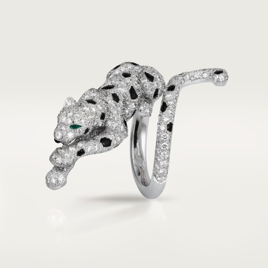 cartier panthère ring mit pavé-fassung