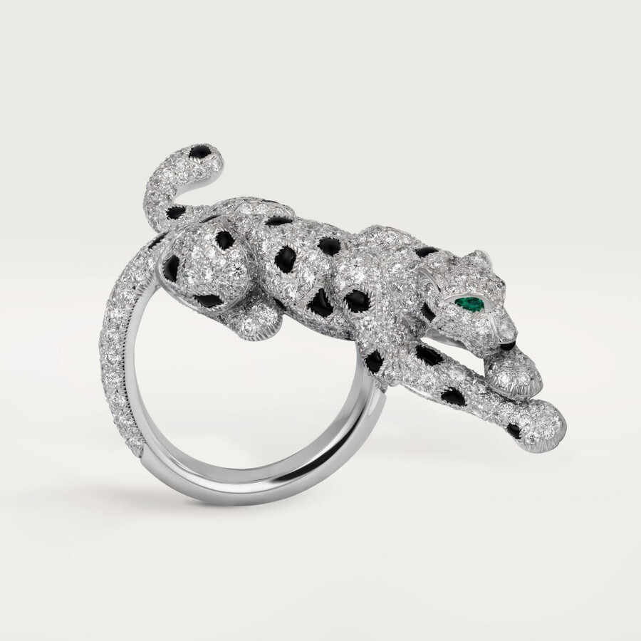 cartier panthère ring mit pavé-fassung