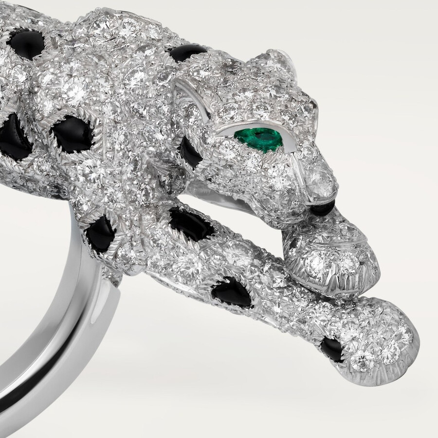 cartier panthère ring mit pavé-fassung