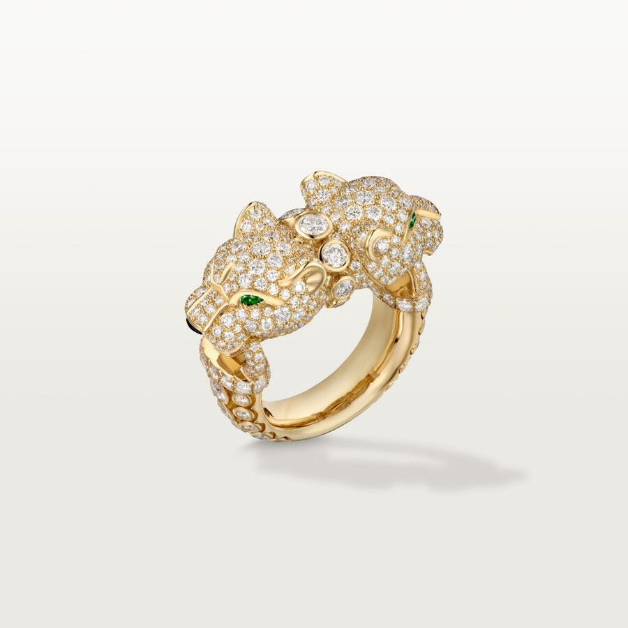 cartier panthère ring mit pavé-fassung