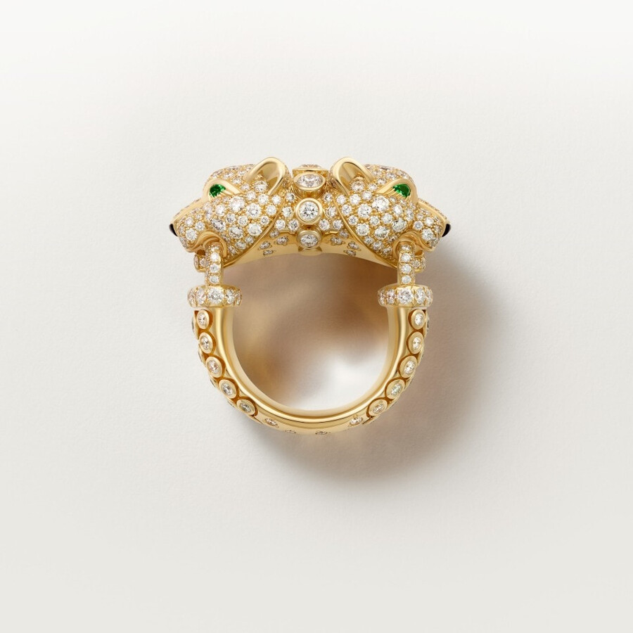 cartier panthère ring mit pavé-fassung