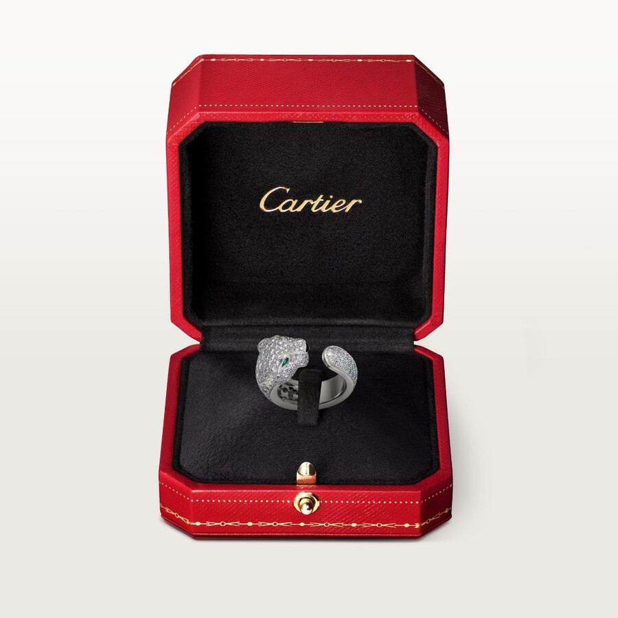 panthère de cartier-ring mittleres modell pavé