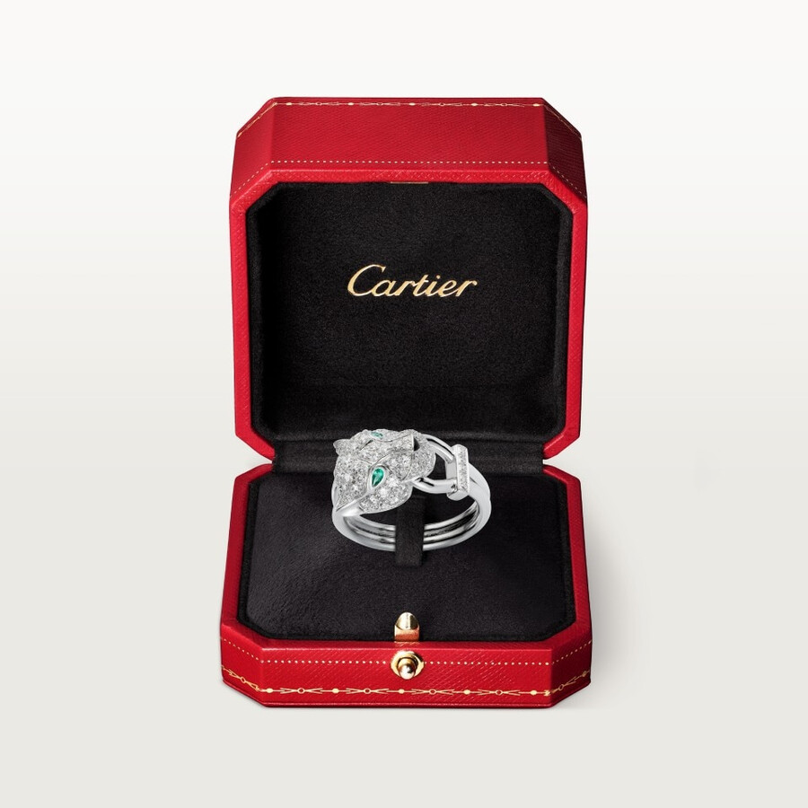 cartier panthère ring mit pavé-fassung