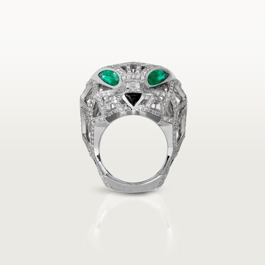 cartier panthère ring mit pavé-fassung