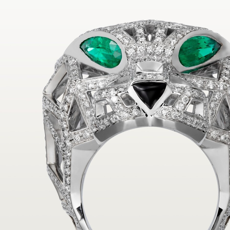 cartier panthère ring mit pavé-fassung