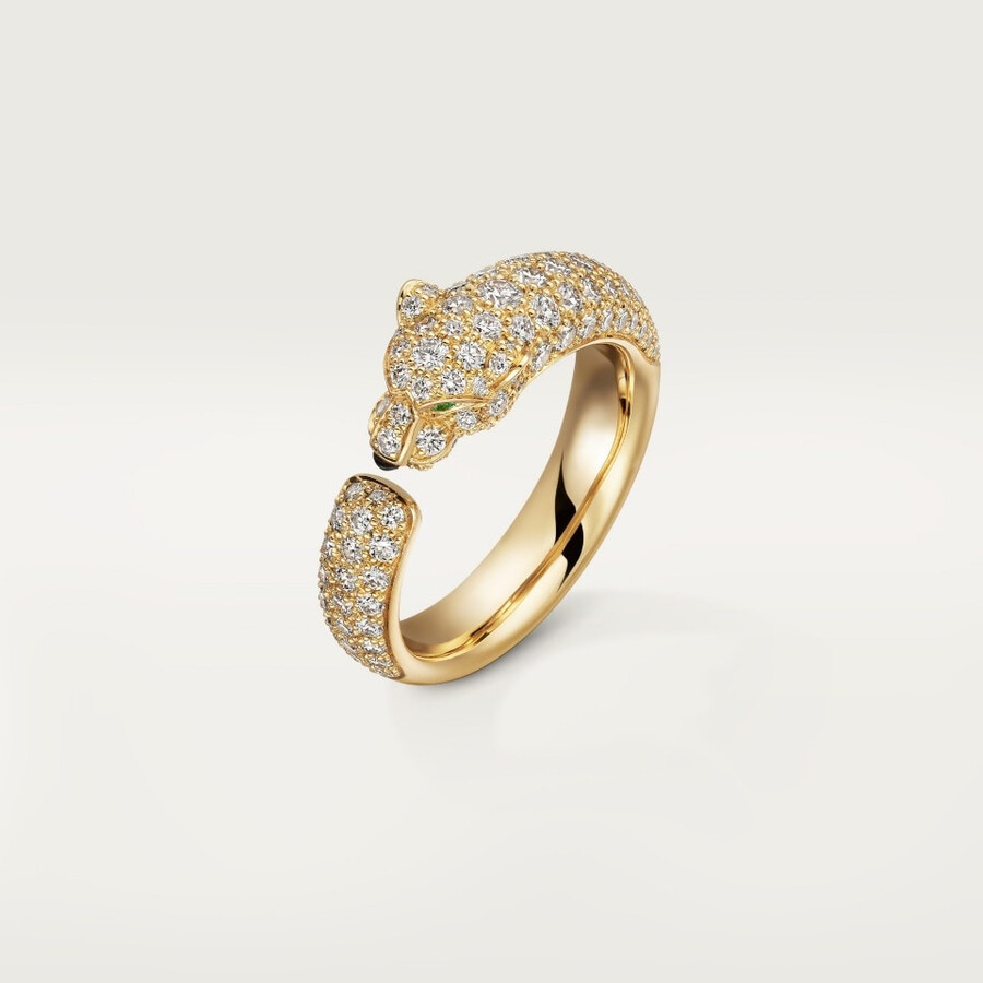panthère de cartier ring kleines modell pavé
