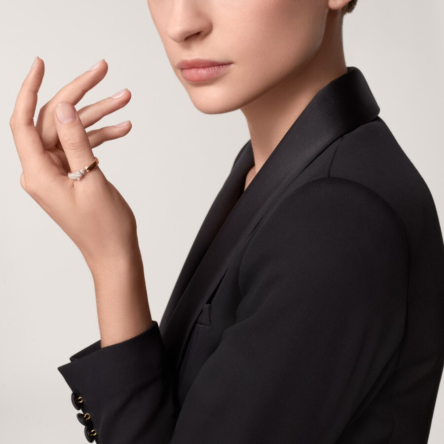 panthère de cartier ring kleines modell halbpavé