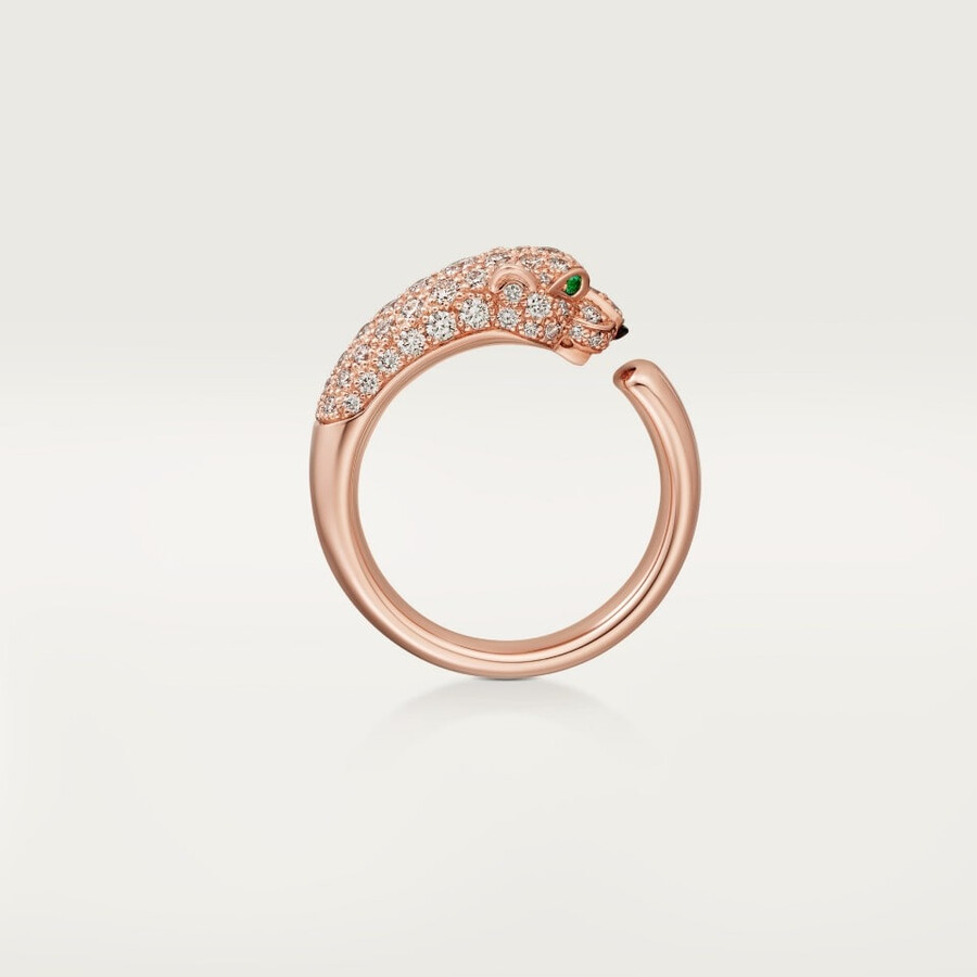 panthère de cartier ring kleines modell halbpavé