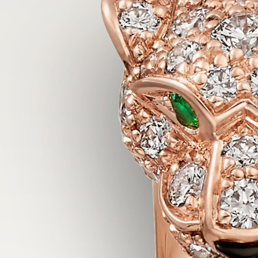 panthère de cartier ring kleines modell halbpavé