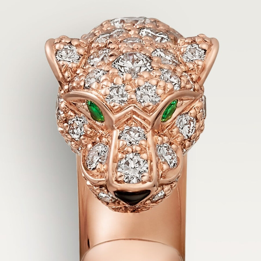 panthère de cartier ring kleines modell halbpavé