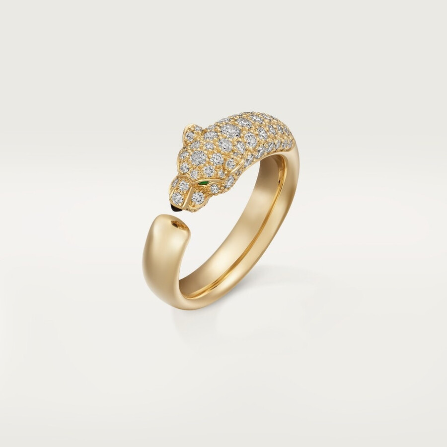 panthère de cartier ring kleines modell halbpavé