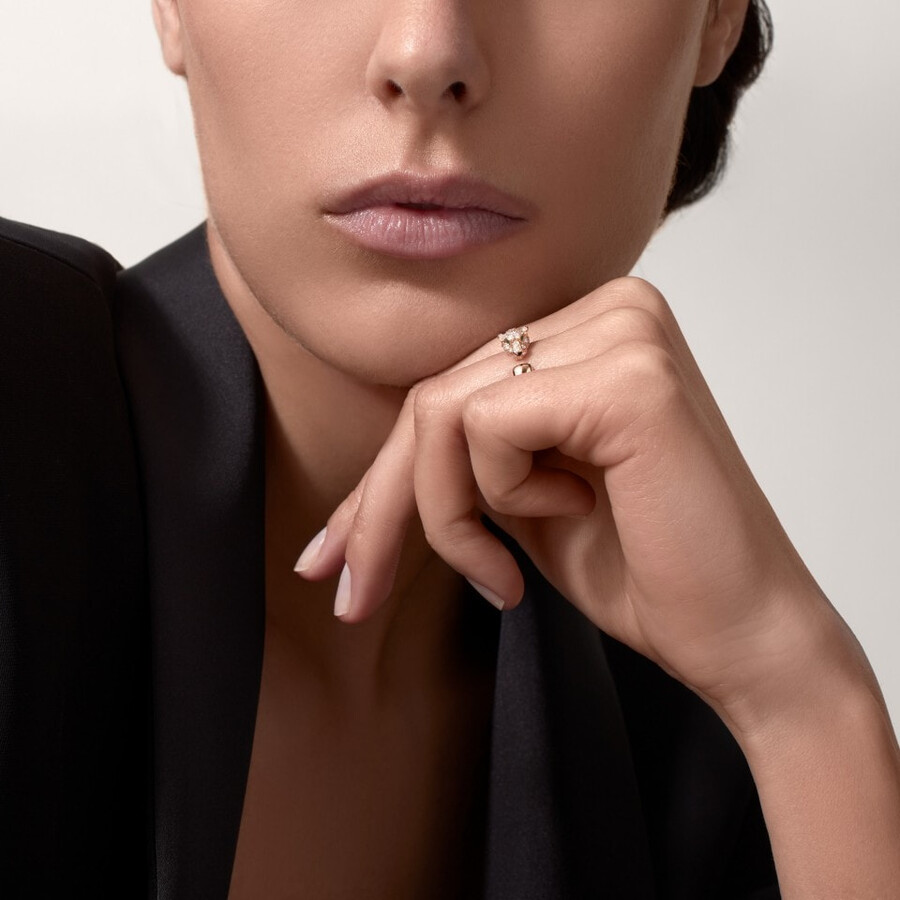 panthère de cartier ring kleines modell halbpavé