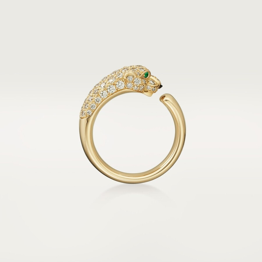 panthère de cartier ring kleines modell halbpavé