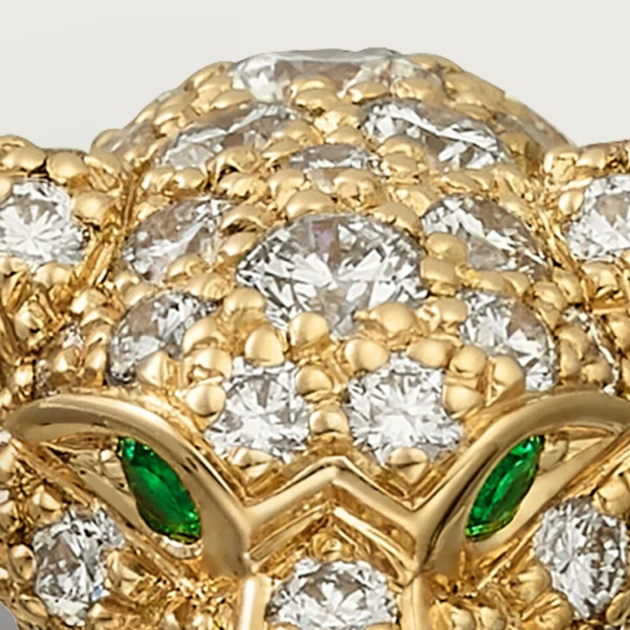 panthère de cartier ring kleines modell halbpavé