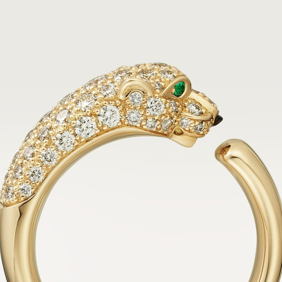 panthère de cartier ring kleines modell halbpavé