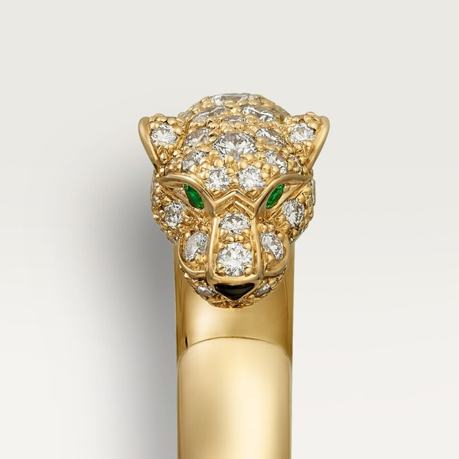 panthère de cartier ring kleines modell halbpavé