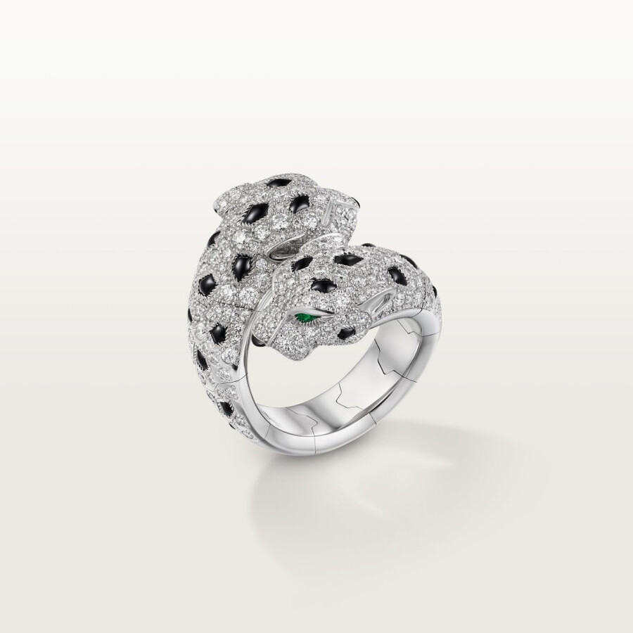 panthère de cartier-ring gegliedert gepflastert