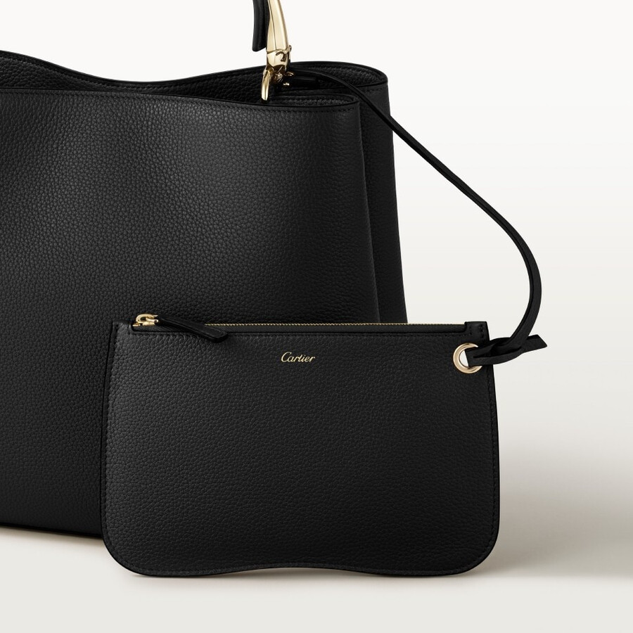 mittelgroße henkeltasche panther double