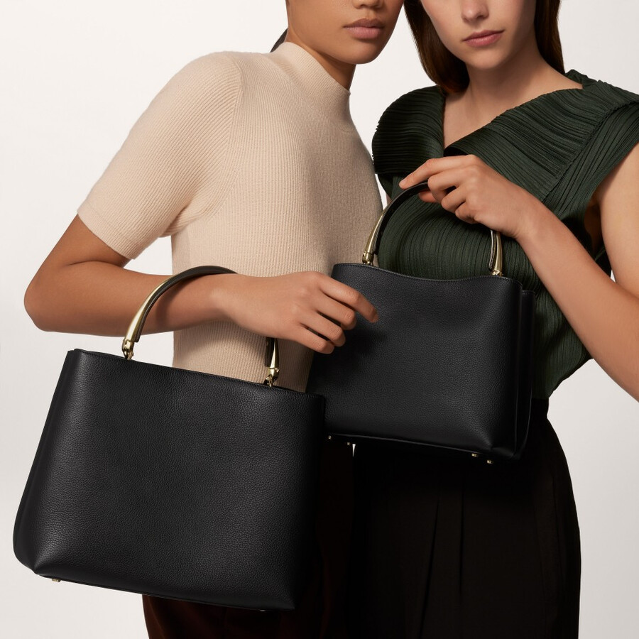 mittelgroße henkeltasche panther double