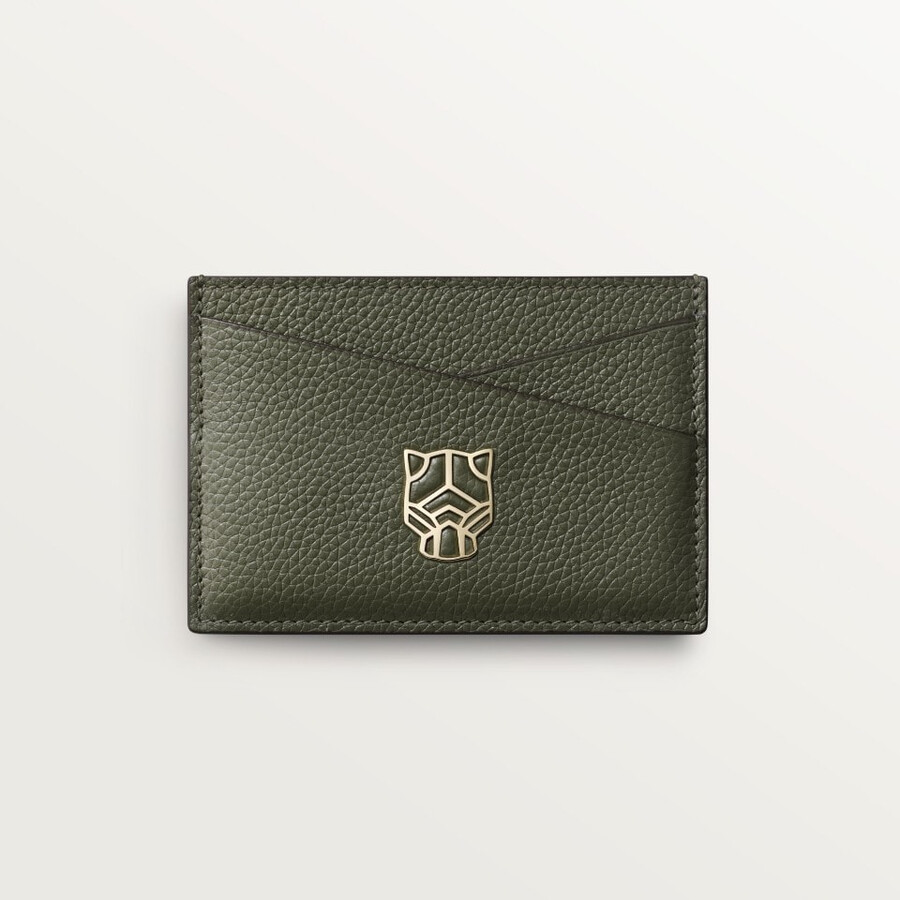 schlichtes kartenetui panthère graphique de cartier