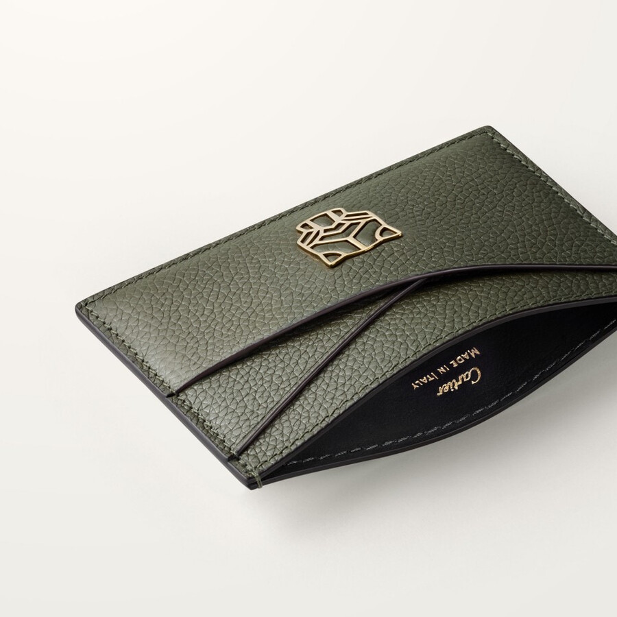 schlichtes kartenetui panthère graphique de cartier