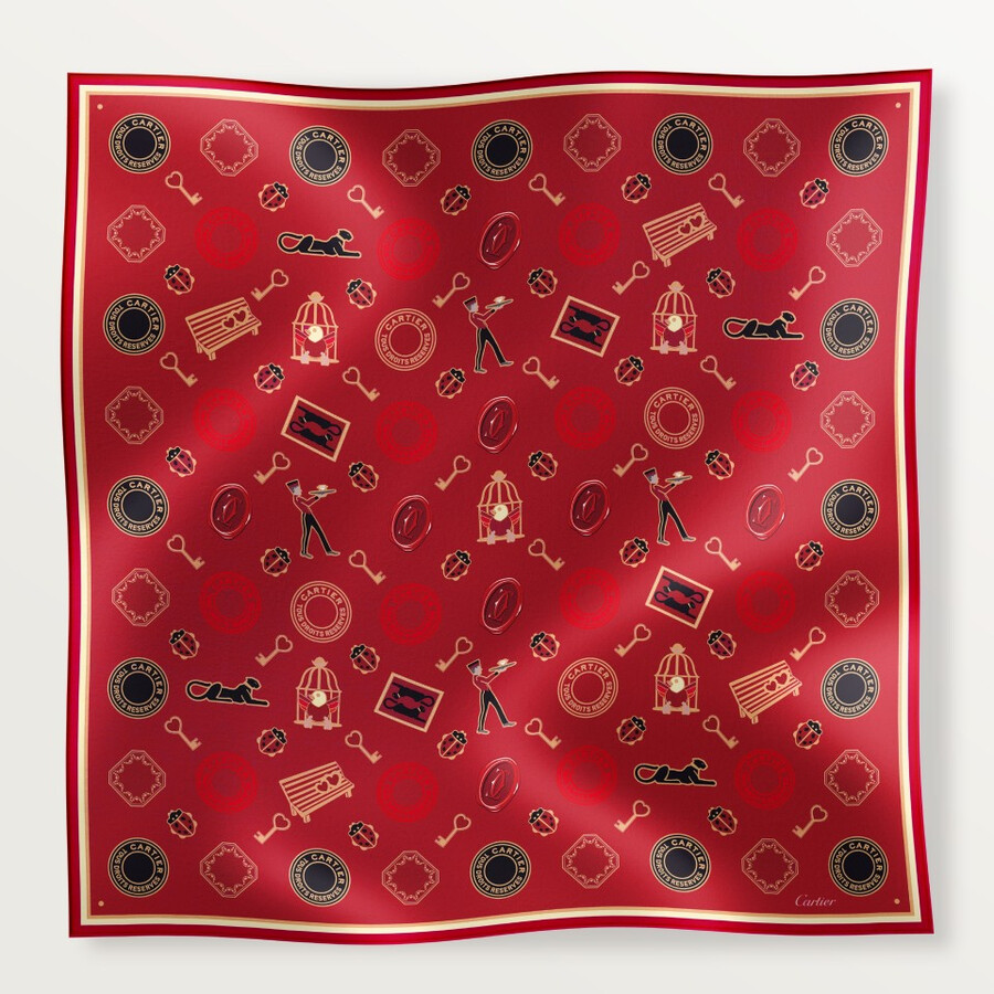 90er schal diabolo de cartier