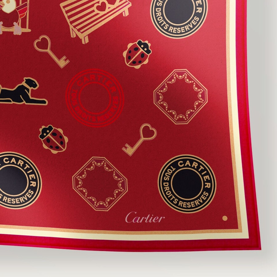 90er schal diabolo de cartier