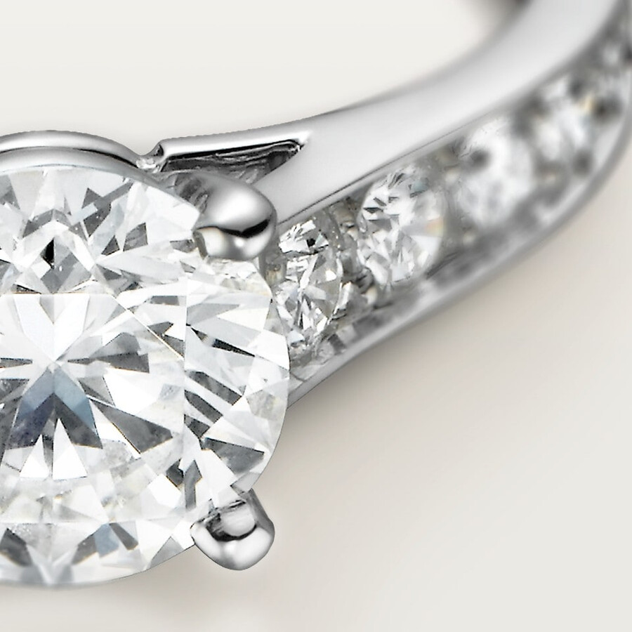 solitärring von 1895 brillantschliff pavé-fassung