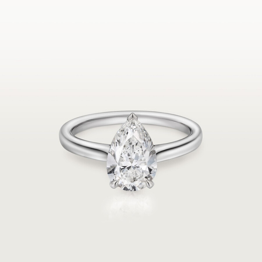 solitärring von 1895 birnenförmiger diamant