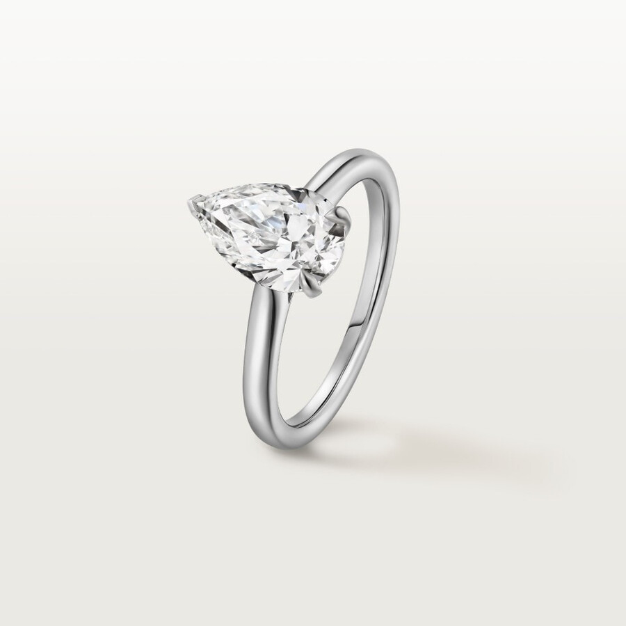 solitärring von 1895 birnenförmiger diamant