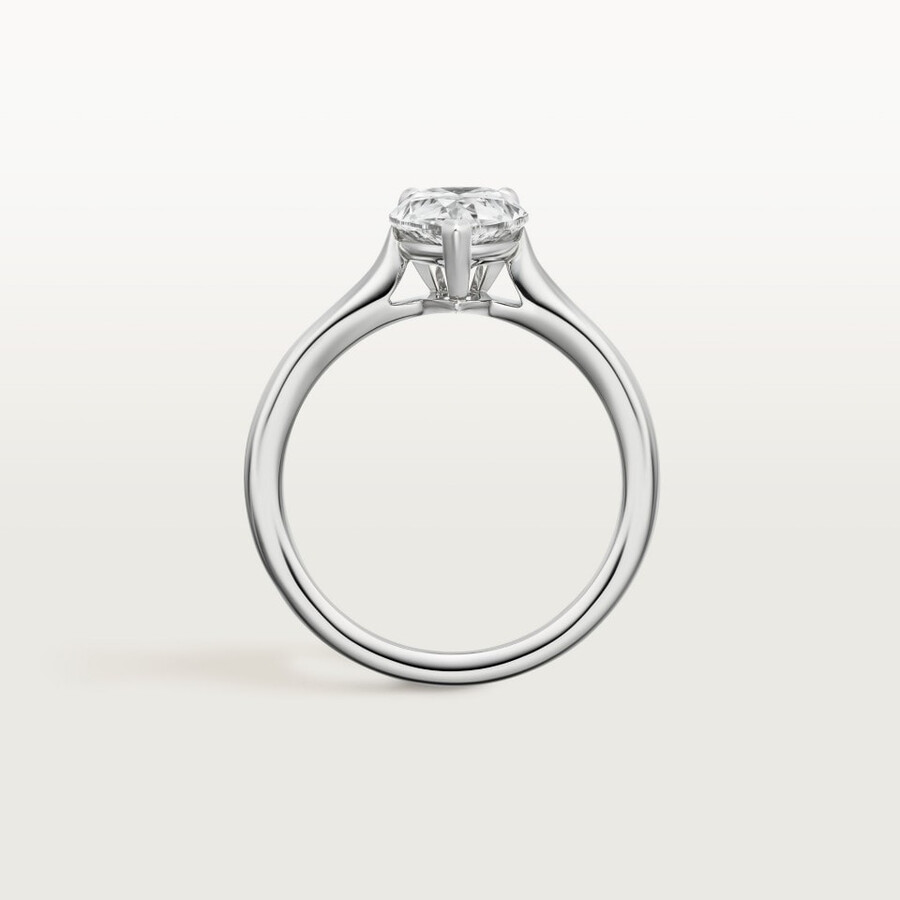 solitärring von 1895 birnenförmiger diamant