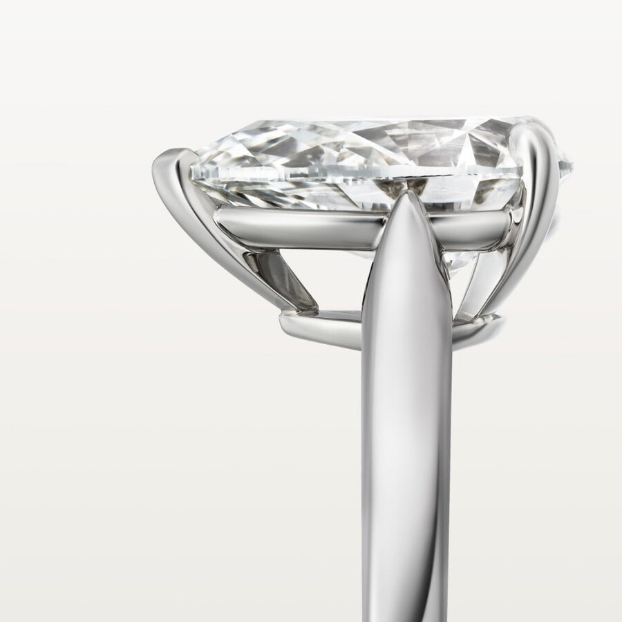 solitärring von 1895 birnenförmiger diamant