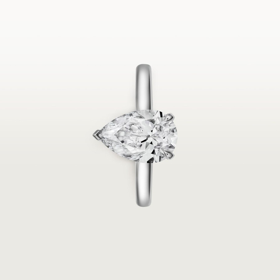solitärring von 1895 birnenförmiger diamant