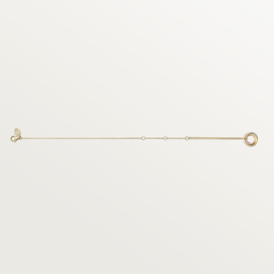 trinity-armband an kette diamanten