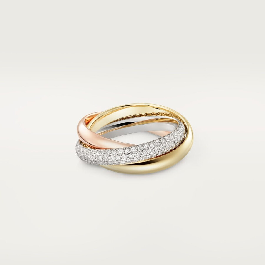 trinity-ring klassisches modell halbpavé